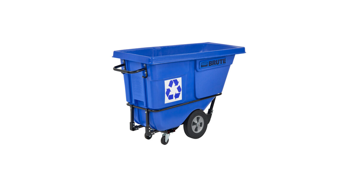 Rubbermaid® FG130573BLUE BRUTE Blue 0.5 Cubic Yard Recycling Tilt