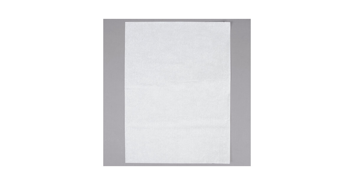 Quilon-Coated Parchment Paper - 12 x 16 Half Sheet - White