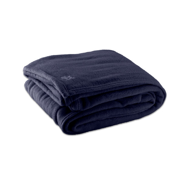Oxford 108" x 90" King Size Navy Blue 100 Polyester Fleece Hotel Blanket