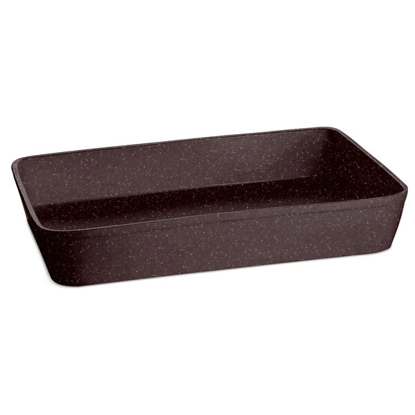 Tablecraft CW20200MIS 15 Qt. Midnight Speckle Cast Aluminum Extra Large Rectangular Casserole Dish