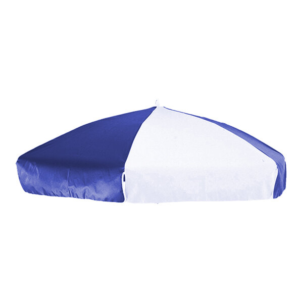 Cambro 60106 Blue and White Replacement Umbrella for CVC72 and