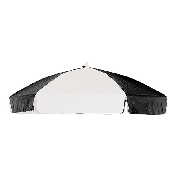Cambro 60105 Black and White Replacement Umbrella for CVC72 and