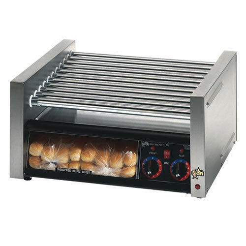 Star Grill Max 30CBBC 30 Hot Dog Roller Grill with Chrome Plated
