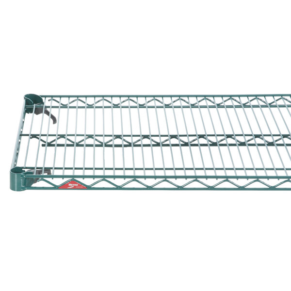 A Metroseal 3 wire shelf with a metal frame.