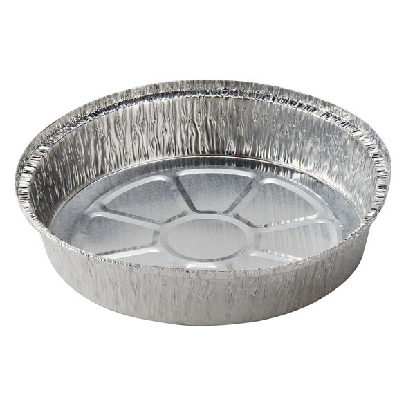 9" Round Foil Take Out Pan Standard Weight 500/Case