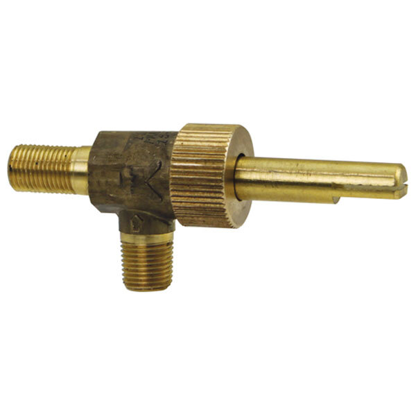 Dynamic Cooking Systems 210764 Equivalent Burner Valve; 1/8" Gas In; 3/8"-27 Gas Out