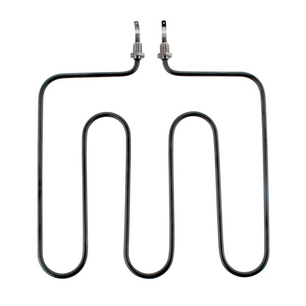 A Nemco 45769 black metal heating element with wires.