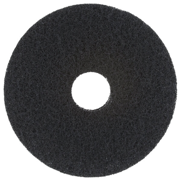 Scrubble by ACS 72-15 Type 72 15" Black Stripping Floor Pad - 5/Case