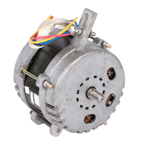 A small metal Avantco replacement motor with wires.