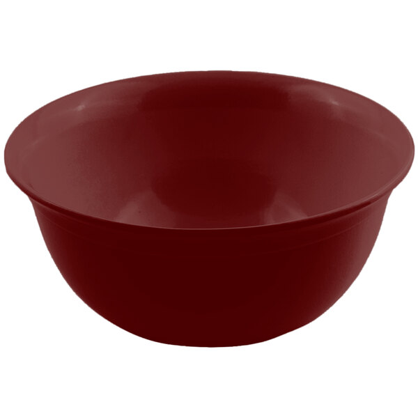 A red sandstone finish Bon Chef round bowl.