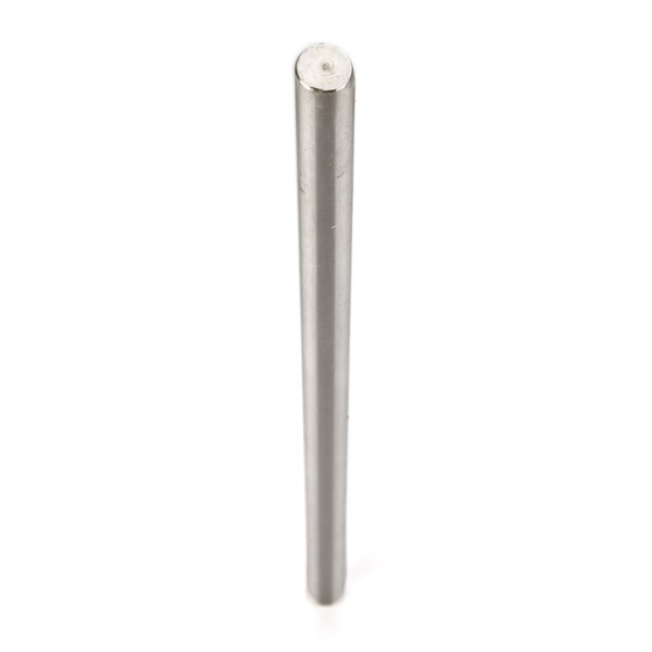 An Avantco Feed Tray Pusher Guide Pin, a silver metal rod.