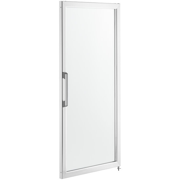 A white metal door for an Avantco GDC-69-HC refrigerator with a glass window.