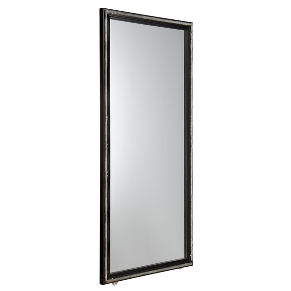 An Avantco right hand sliding glass door with a black rectangular frame.