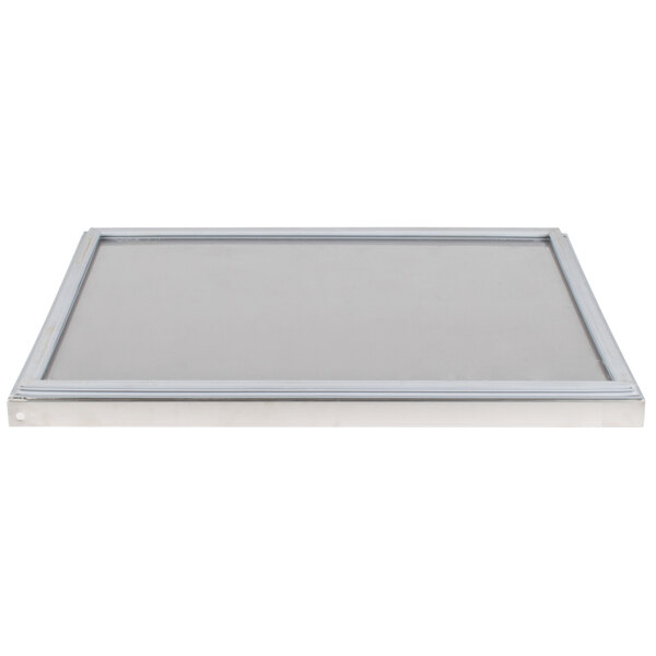 A white rectangular Avantco solid door with a white border.