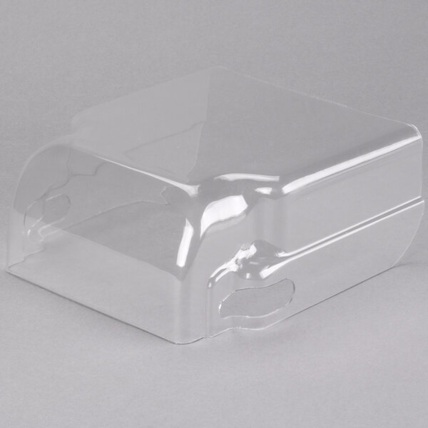 A clear plastic cover for a Nemco Two Way Dicer.