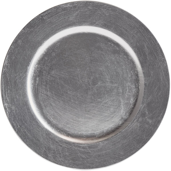 Silver Charger Plate 1421918BKF 13" Round Silver Charger Plate