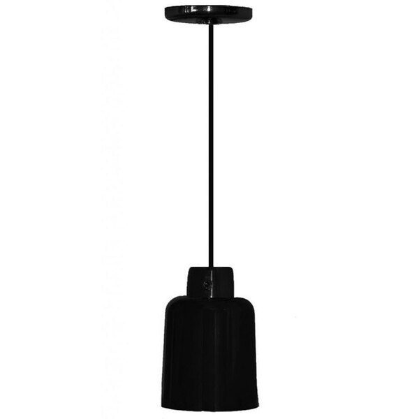 A black Hanson Heat Lamp with a long pole.