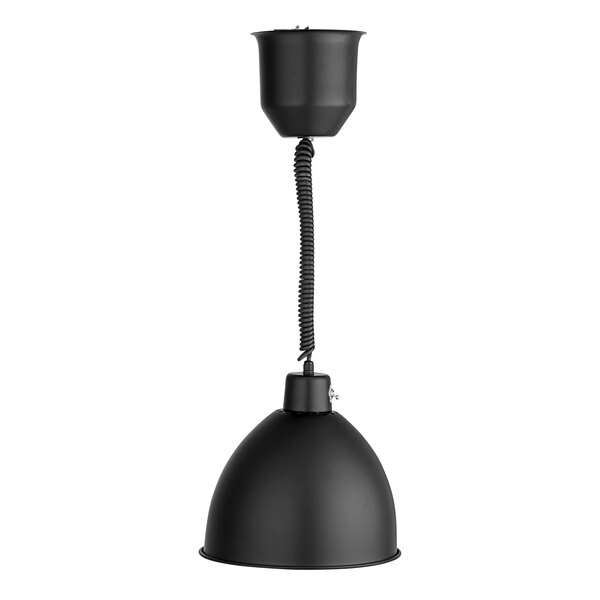 Hanson Heat Lamps 800-RET-B Retractable Cord Ceiling Mount Heat Lamp with Black Finish