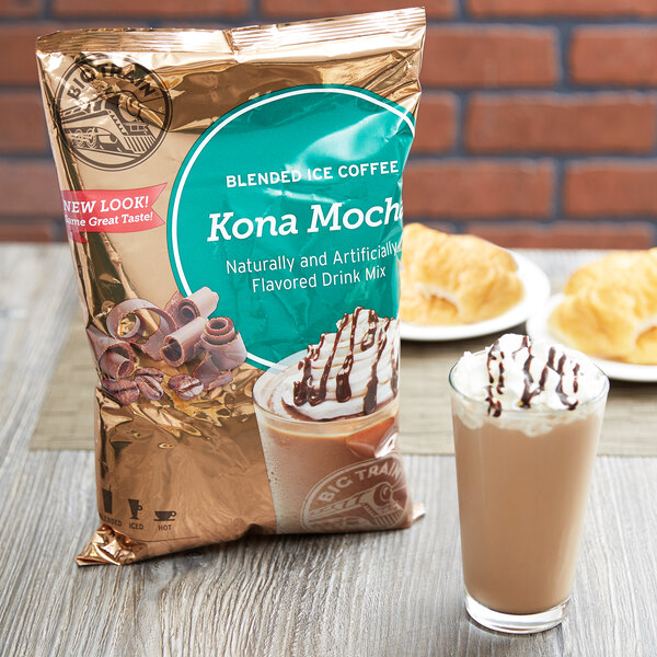 Big Train Kona Mocha Blended Ice Coffee Mix 3.5 lb.