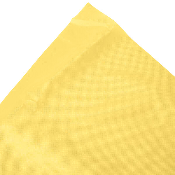 Creative Converting 10035 14' x 29" Mimosa Yellow Disposable Plastic Table Skirt