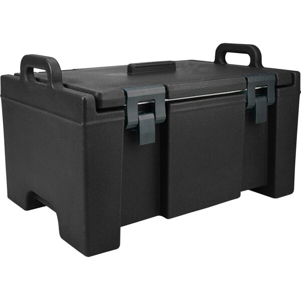 Cambro UPC100110 Camcarrier® Black Top Loading 8" Deep Insulated Food Pan Carrier
