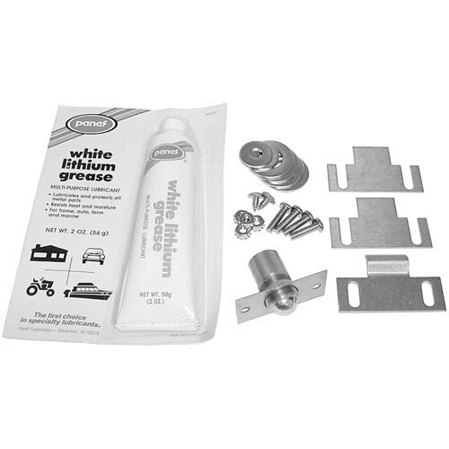 An All Points door catch assembly kit with a white tube of lubricant and screws.