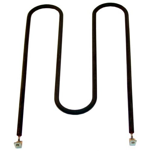 A black rectangular heating element with a long end.