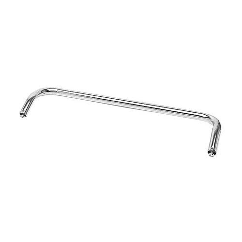 A silver metal rod with chrome ends for an All Points oven door handle.