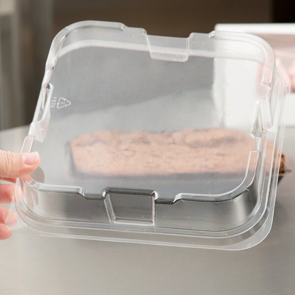 Solut 04818 8" x 8" Clear Cake Pan Dome Lid - 250/Case