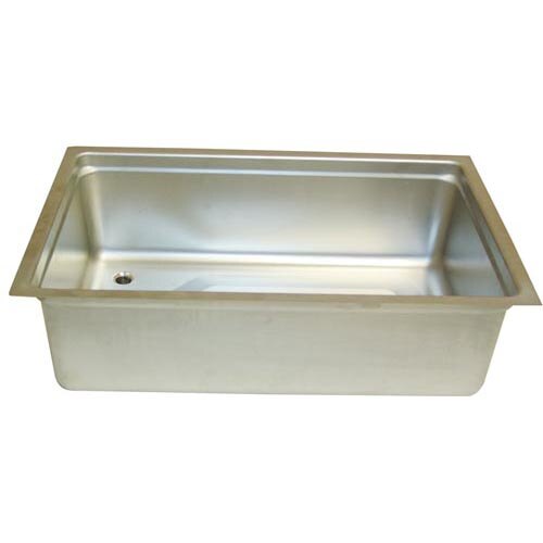 All Points 32-1744 12" x 20" Stainless Steel Steam Table Pan Assembly with Drain