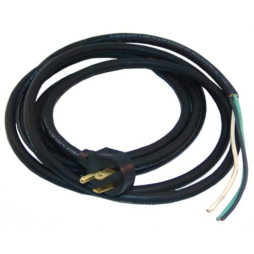 A black All Points appliance power cord with black and white wires.