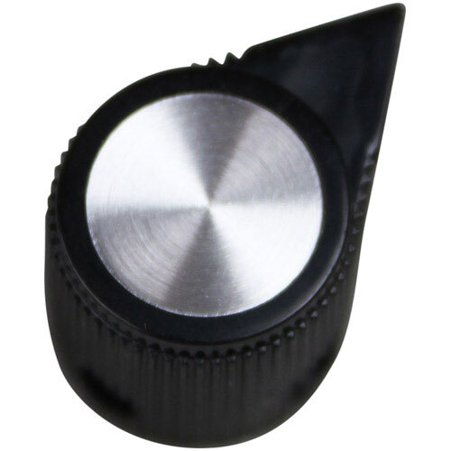 All Points 221519 1/2" Black and Silver Warmer Thermostat Indicator Knob