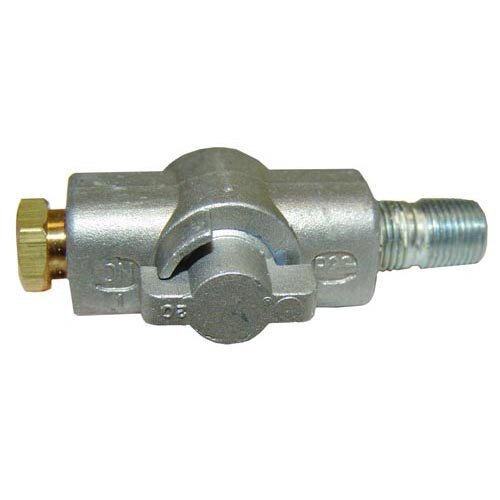 A close-up of the All Points Pilot Gas Valve with a brass nut on a metal part.