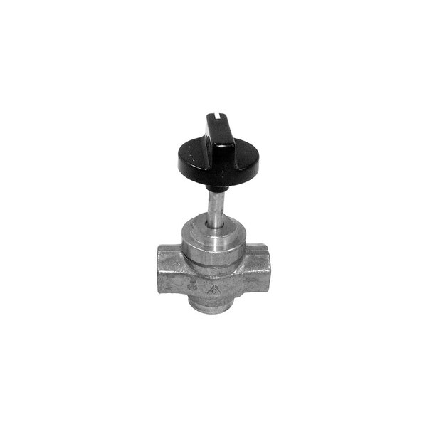 Bakers Pride R3001X Equivalent Gas Valve with Handle; 1/2" Gas In / Out