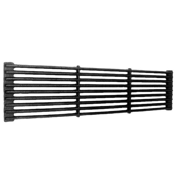A black metal All Points cast iron broiler grate with long rows of bars.