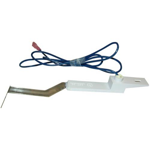 A white plastic All Points water level probe with a blue wire.