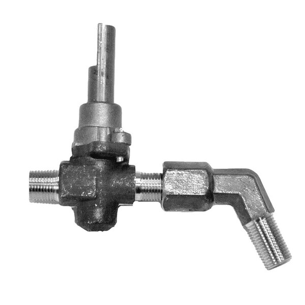 Vulcan 19197 Equivalent Top Burner Valve; 1/8" Gas In; 3/8"-27 Gas Out