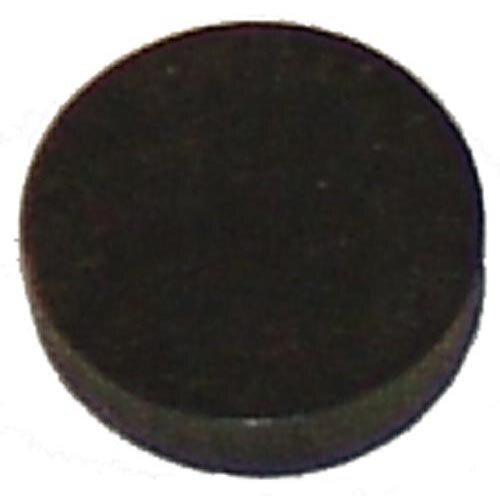 A black round rubber disc.