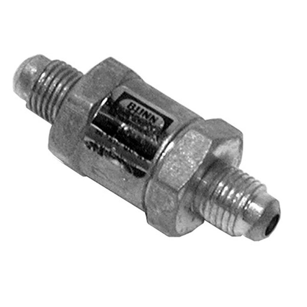 A stainless steel All Points water check valve with a threaded nut.