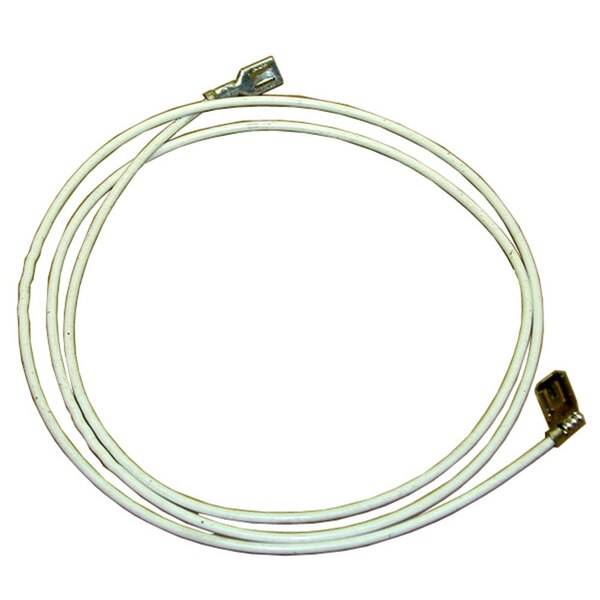A white All Points Sensor wire with metal connectors.