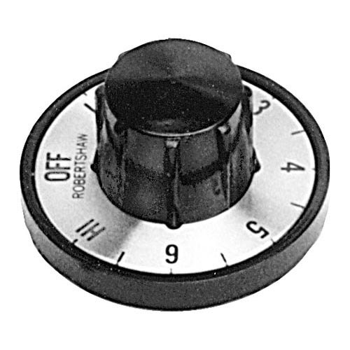 Seco Select 177950 Equivalent 2" Steam Table Knob (Off, Low, 2-6, Hi)