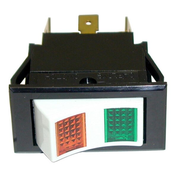 All Points 42-1383 Momentary On/Off Lighted Rocker Switch - 24V Lamp