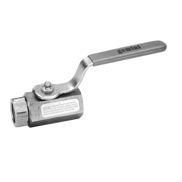 A stainless steel All Points grease drain ball valve with handle.