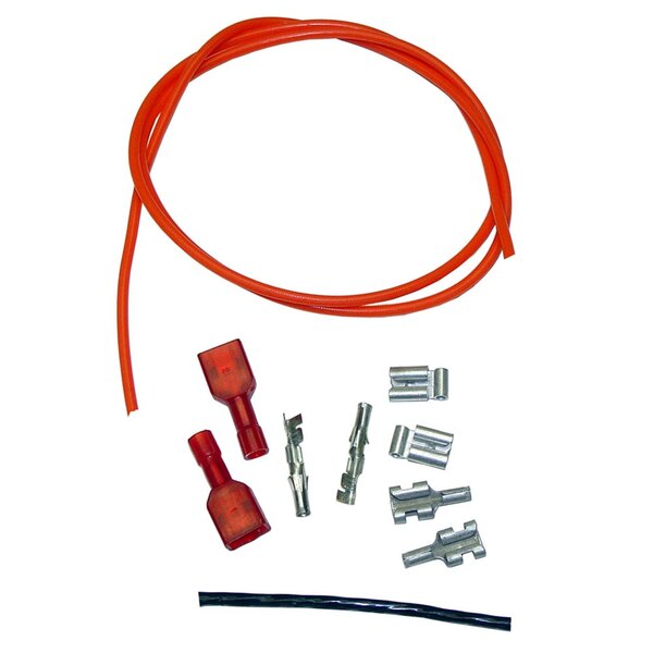 An All Points ignition wire kit with orange wires and metal connectors.