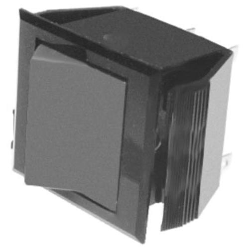 A black square object with a square button.