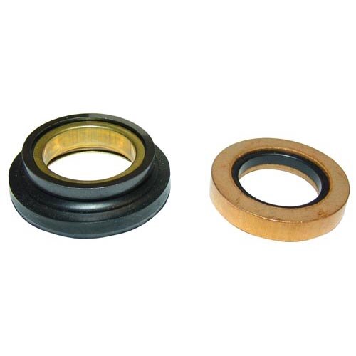 Two rubber water seals with white rings.