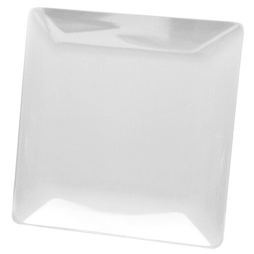 A white square Elite Global Solutions melamine plate.