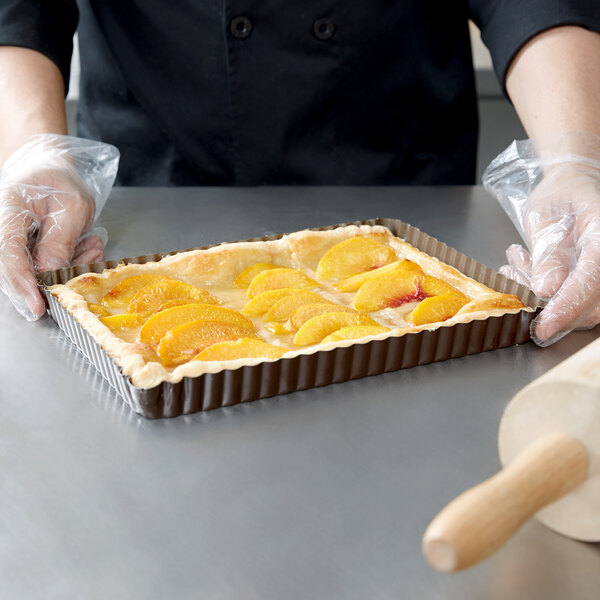 Gobel 11 1/2" x 7 7/8" Rectangle NonStick Tart / Quiche Pan with
