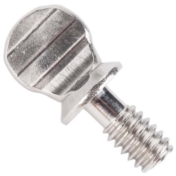 A close-up of a Nemco 1/4" Thumb Screw with a metal head.
