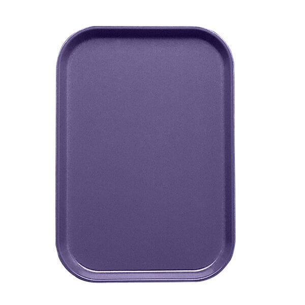 A purple rectangular tray on a white background.